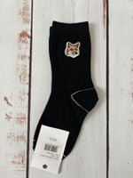 Socks  Socken Maison Kitsune with embroidered fox patch