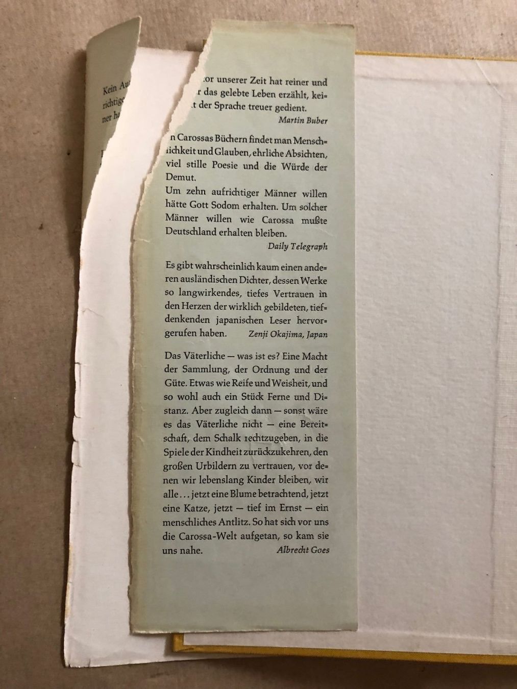 Libri: Hans Carossa: Eine Kindheit – Usato da Zürich venduto da allp 9