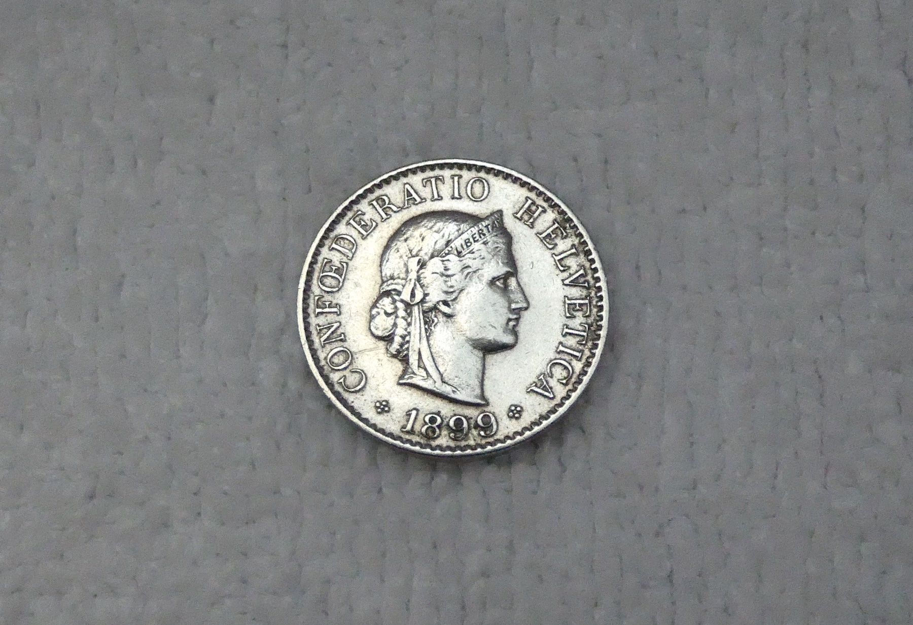 Tutti le monete: 5 centimes/rappen 1899 – Usato da Nyon venduto da Ilmi09