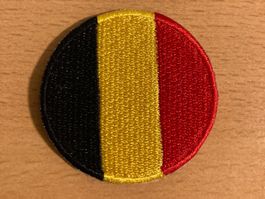 Belgium Flag Vector Patch Sticker Aufnäher