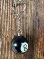 Eightball 8 billiard Kugel Schlüsselanhänger