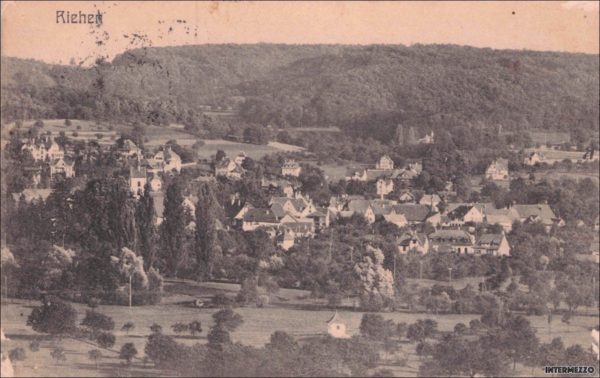 Cartes postales: Riehen BS // 1923 Dorf – D'occasion à Basel par intermezzo12