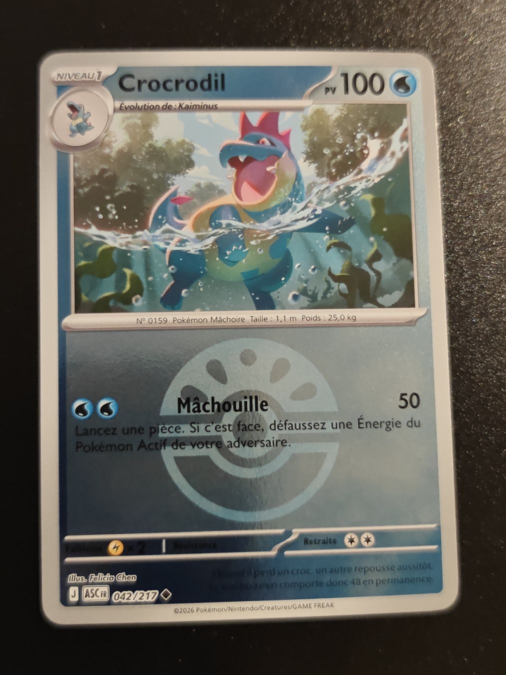 Pokémon Carte collezionabili: Crocrodil Reverse (042/217) - Héros Transcendants – Usato da Cormondreche venduto da pajojo