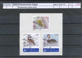 2008 "Einheimische Vögel", gestempelt