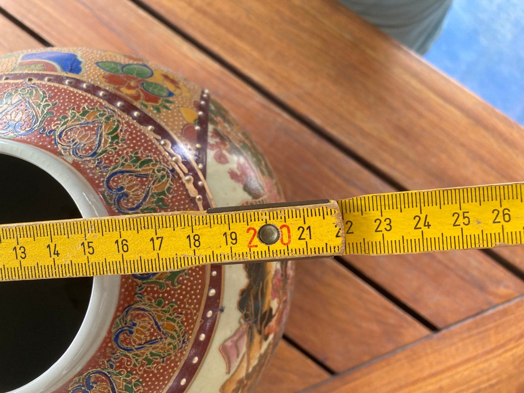 Vasi & Recipienti: Vase mit asiatischem Motiv 40x40 – Usato da Dörflingen venduto da rudis-55 5