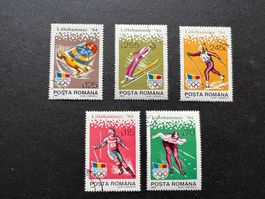 Olympische Spiele". Rumänien  gestempelt 5 Marken (C50)