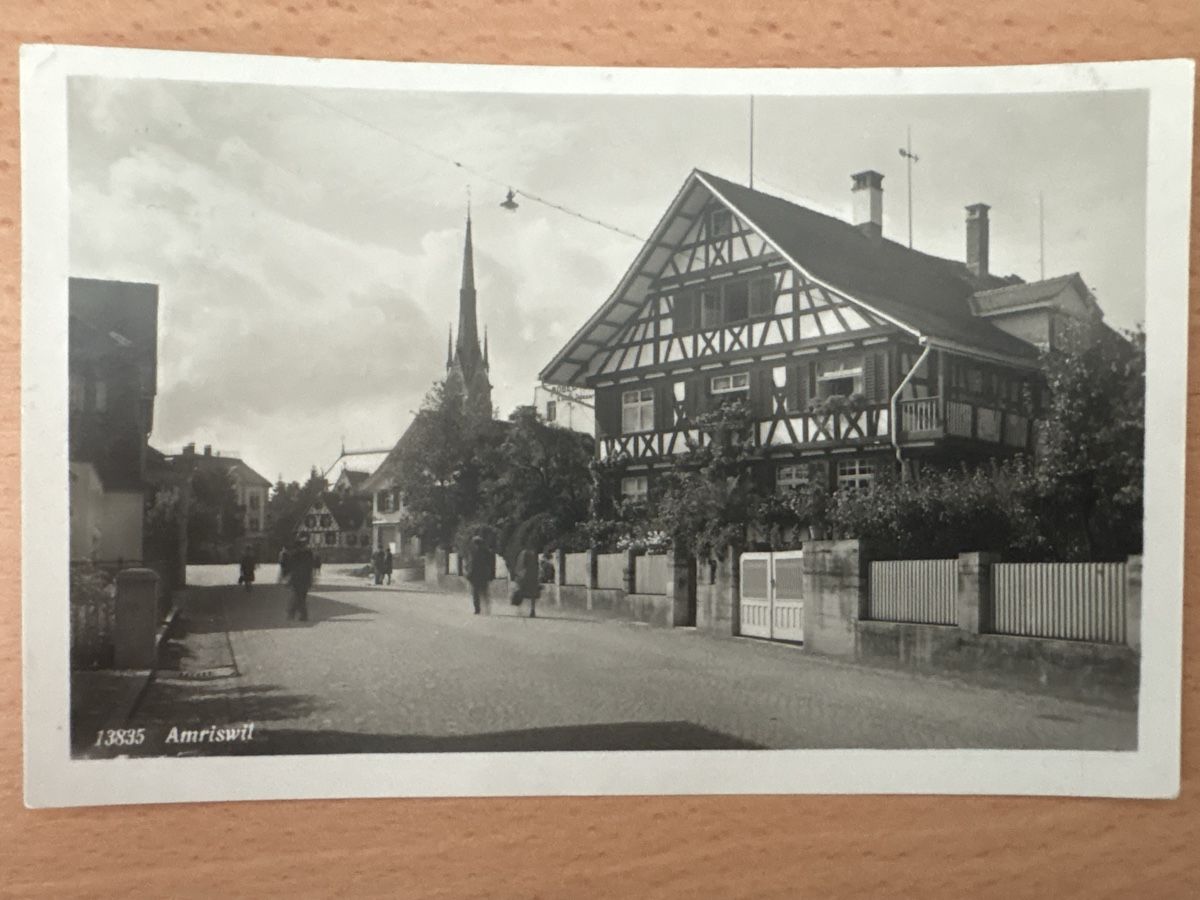 Ansichtskarten: Alte Ansichtskarte Amriswil 1931 – Gebraucht aus Fislisbach von Badensia54