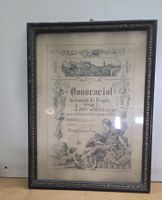 Historische Ehrenurkunde 1899 Boudry Neuchatel Rahmen 54x41c
