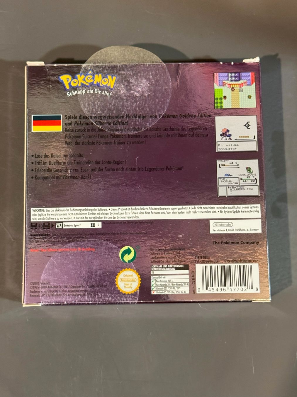Nintendo Giochi: Pokemon Crystal Kristall Edition 3DS mit DL Code, und Box – Usato da Wil SG venduto da NICK222 1