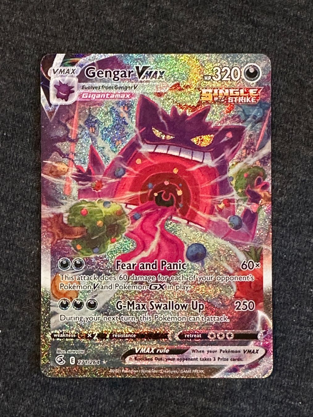 Pokémon Carte collezionabili: GENGAR VMAX 271/264 FUSION STRIKE – Nuovo (secondo la descrizione) da Binz venduto da Cediboy
