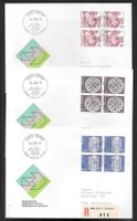 3 R-FDC 609 - 611 Serie Viererblöcke ET Bern 24.8.1978