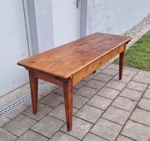 Antik Biedermeier Salontisch Couchtisch Tannenholz 1880-1900