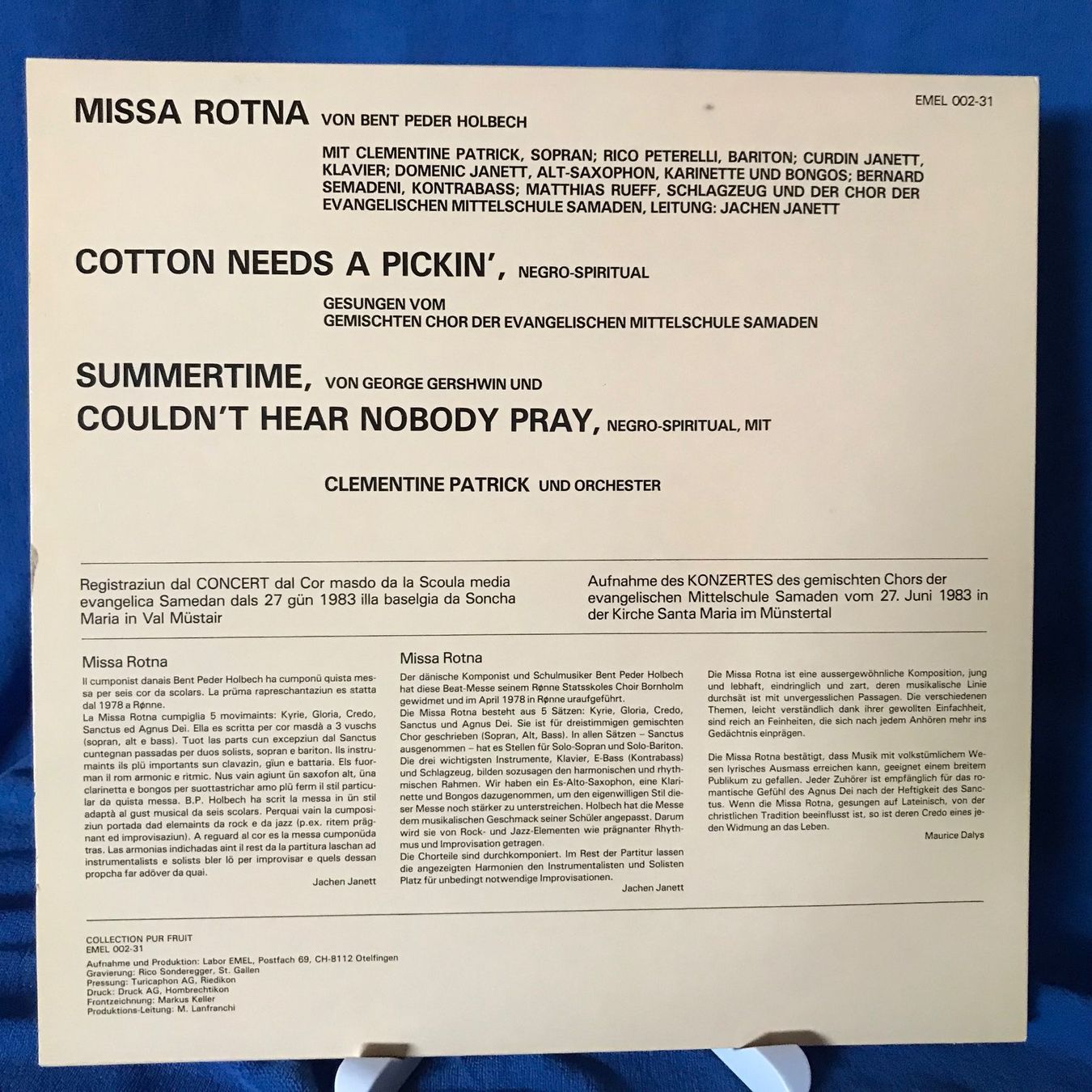 Dischi in vinile: Missa Rotna - Beat Messe – Usato da Aesch BL venduto da BlueMusicRecords 1