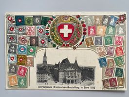 1910 Intern. Briefmarken-Ausstellung Bern ungebrauchte Karte