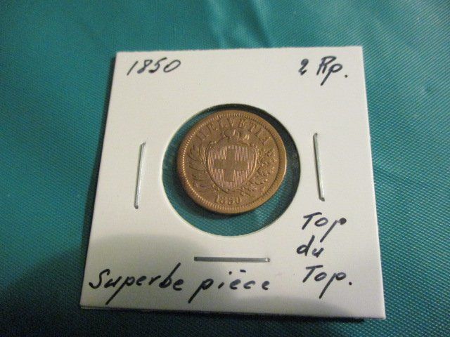 Tutti le monete: 2 Rp 1850  Superbe pièce  Top du Top – Usato da Lovens venduto da Jelmi