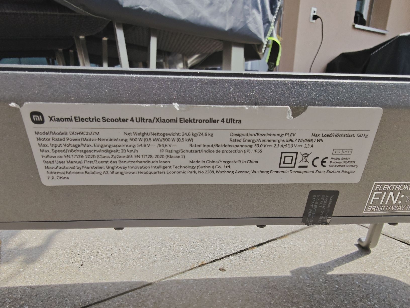 Xiaomi Kickboard: Xiaomi E-Scooter 4 Ultra – Usato da Sennwald venduto da fat_tony66 5