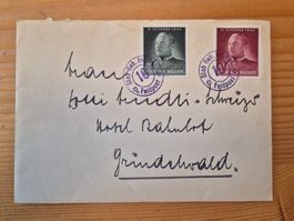 CH-Soldaten Marken Brief nach Grindelwald gemäss Bilder