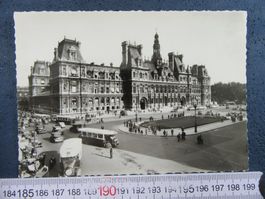 AUTO AK OLDTIMER PKW UND BUSSE PARIS ECHTE FOTO