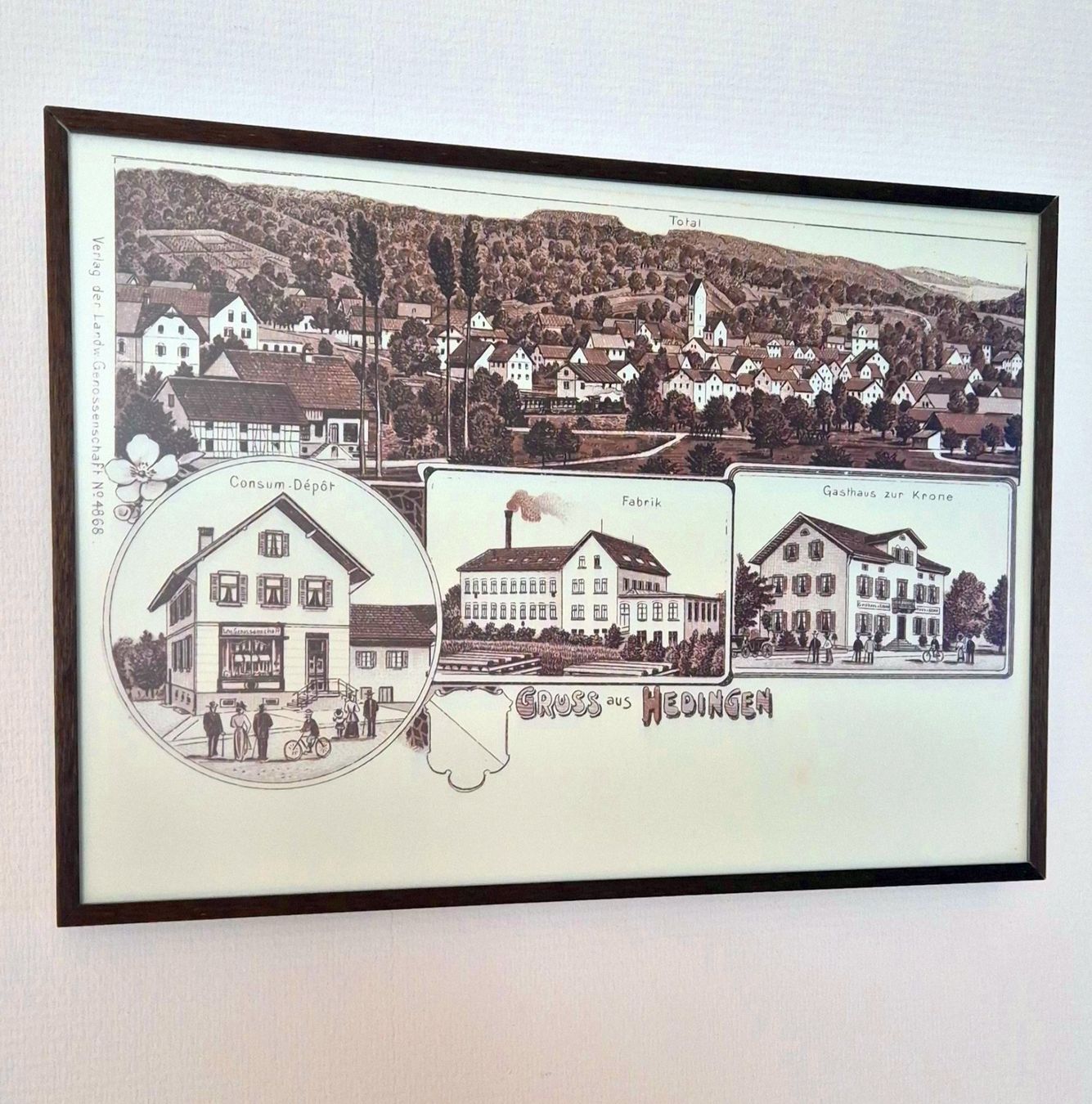Cartoline postali: Gruss aus Seen -  (Ansichtskarten-Litho um 1900 im Form. A4) – Usato da Fällanden venduto da Blausegelfliege 2