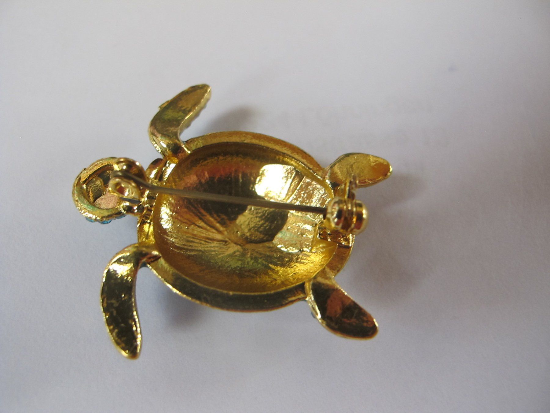 Spille & Fermagli: Blaue Schildkröten Brosche mit Strass, neuwertig! – Nuovo (secondo la descrizione) da Löhningen venduto da Chimae67 4