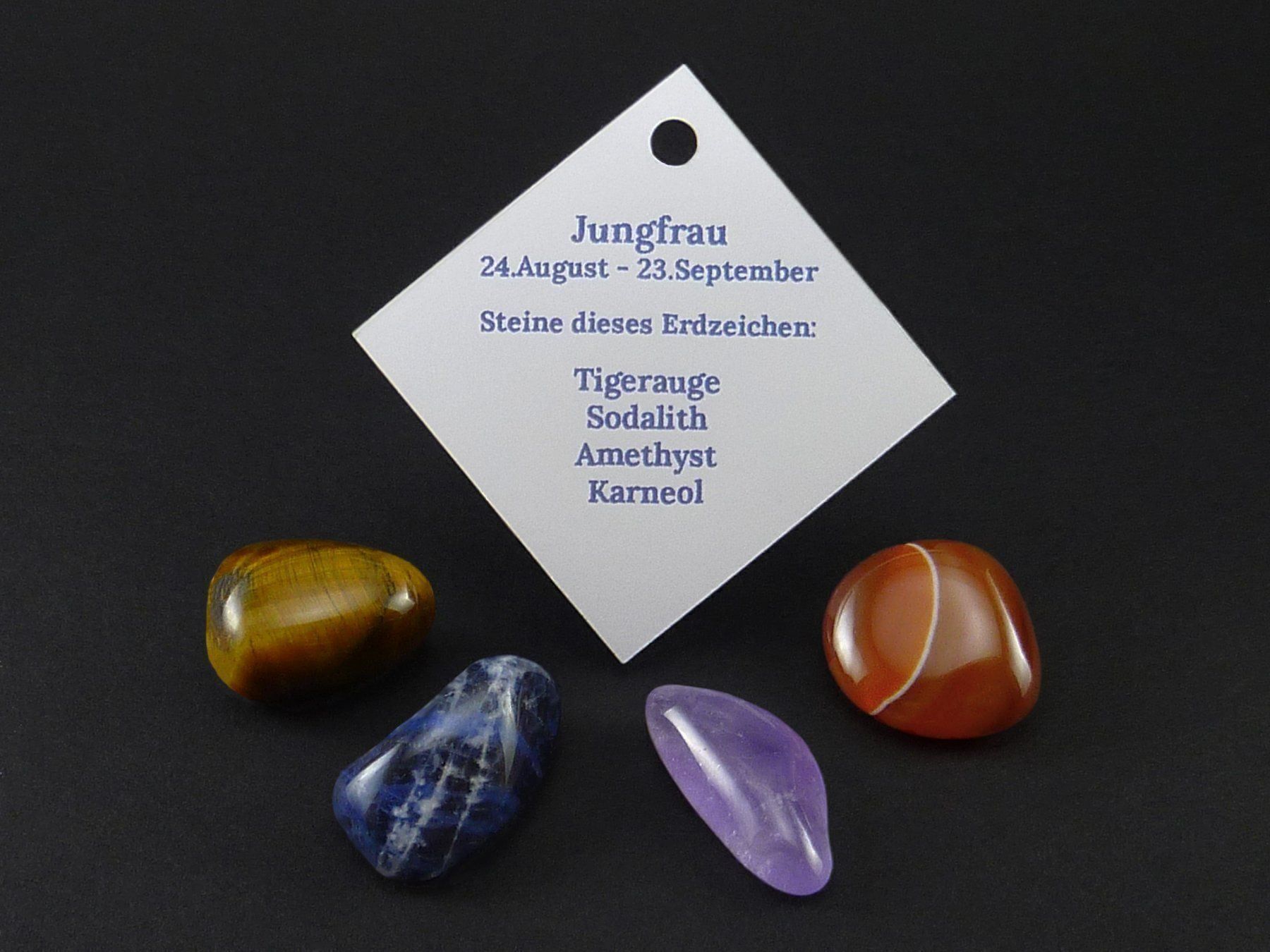 Mineralien & Heilsteine: Sternzeichen Steine Jungfrau/Vierge – Neu und originalverpackt aus Meilen von StoneGarden 1