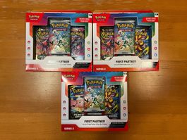 3x Pokémon First Partner Illustration Collection Series 2 EN