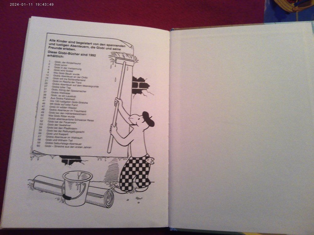 Fumetti: Globi, so ein Lausbub, Kinderbuch 4 AUFLAGE (UNBEMALT) – Usato da Volketswil venduto da nemo2000 4