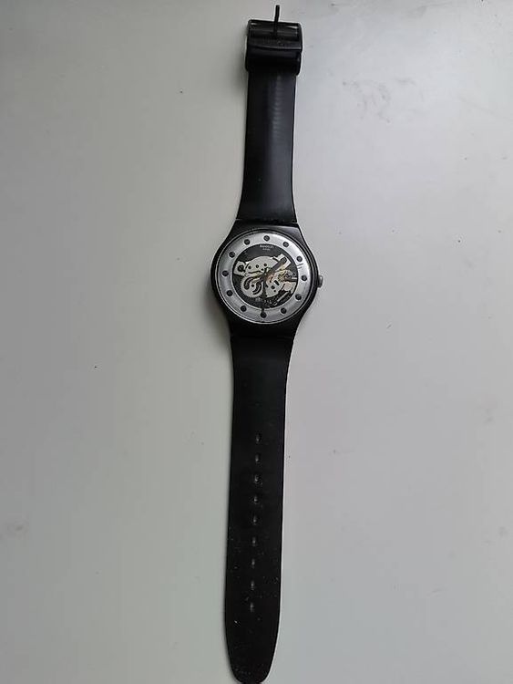 Swatch Uhr schwarz 4