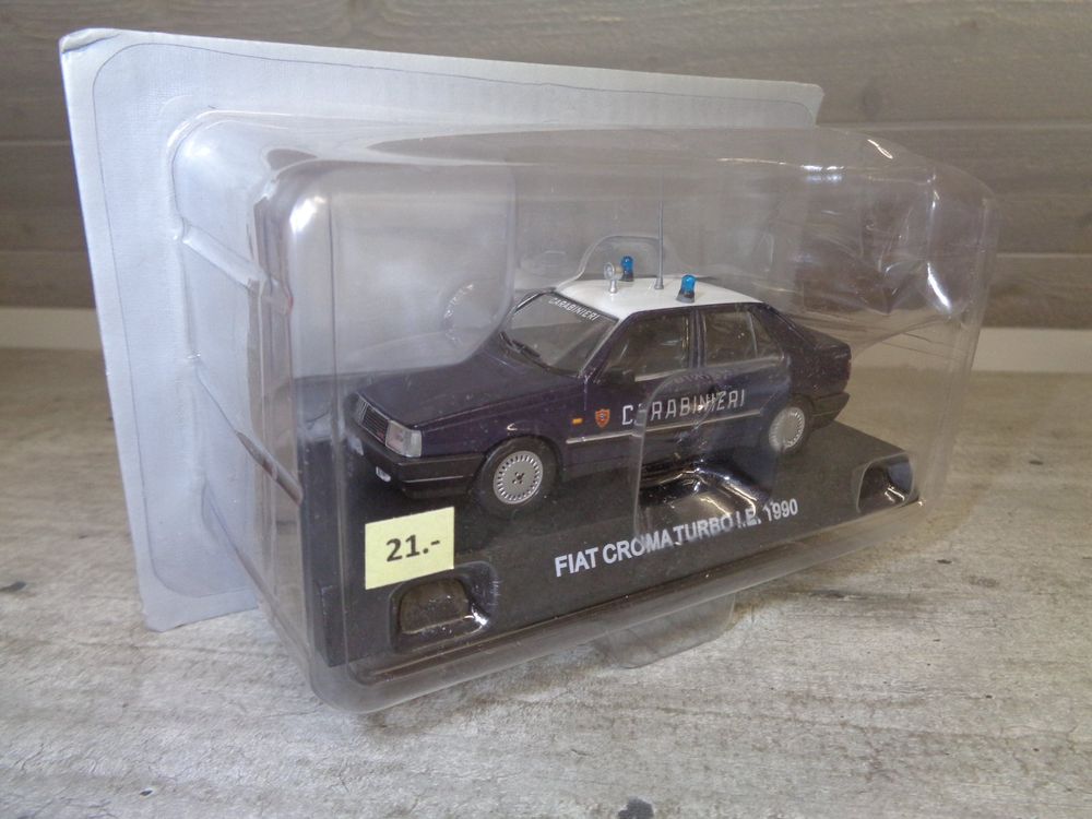 Modèle Réduit Atlas 1:43 - Fiat Croma Turbo I.E. Carabinieri 1990, Neuf