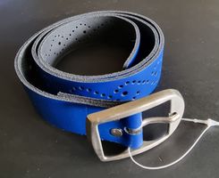 Leder Gürtel dunkelblau 85 cm NEU !!!