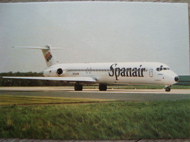 Cartes postales: Spanair (Spanien) MD-83 EC-EJU – Neuf avec emballage d'origine à Thun par Abigboss
