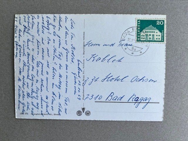 Cartoline postali: Postkarte alt, Embrach 1969 – Usato da Niederwil AG venduto da dahu75 1