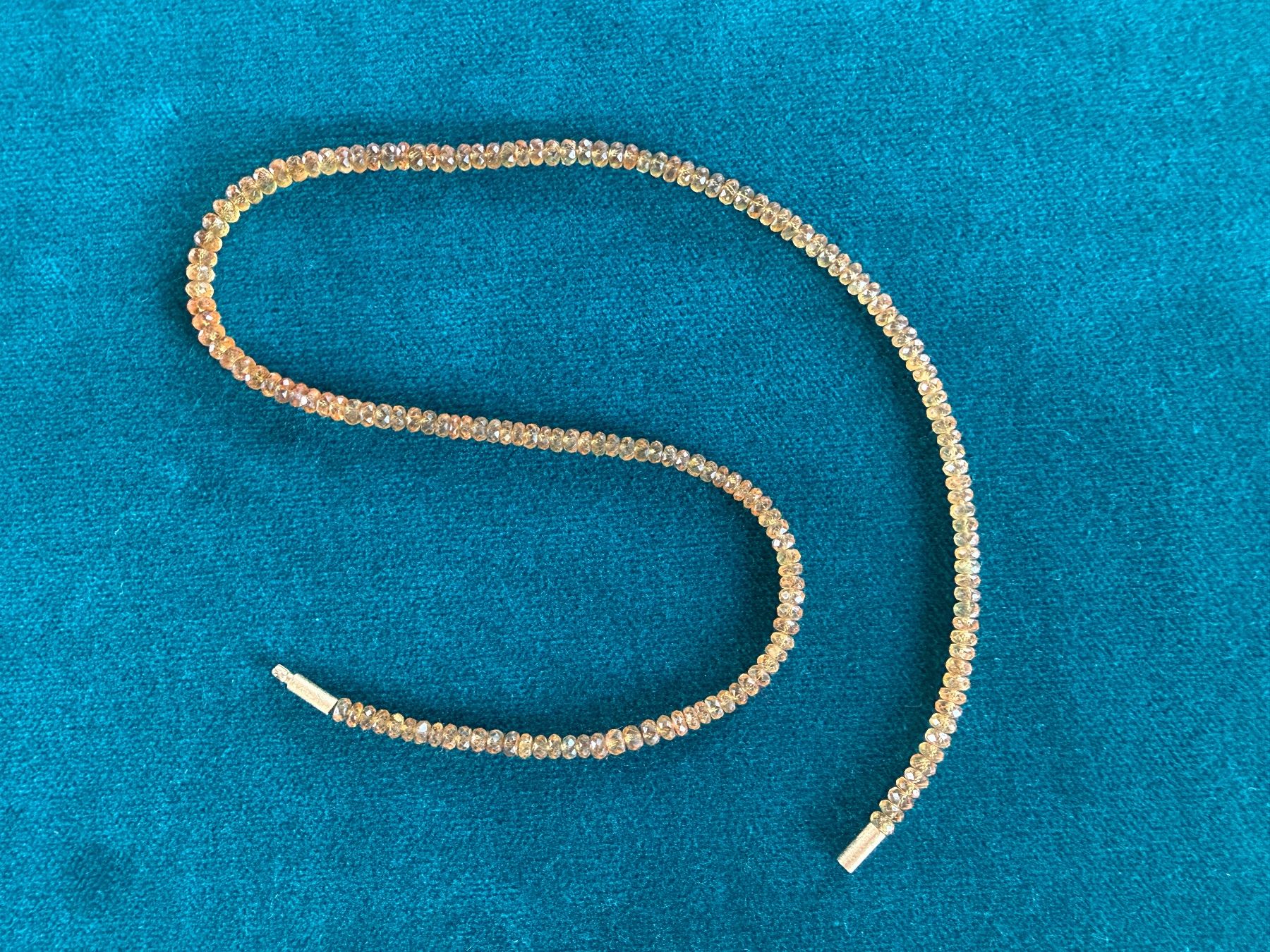 Catenine: Collier mit Mandaringranat und Goldschliesse – Usato da Buchs SG venduto da Laurenzia2 1