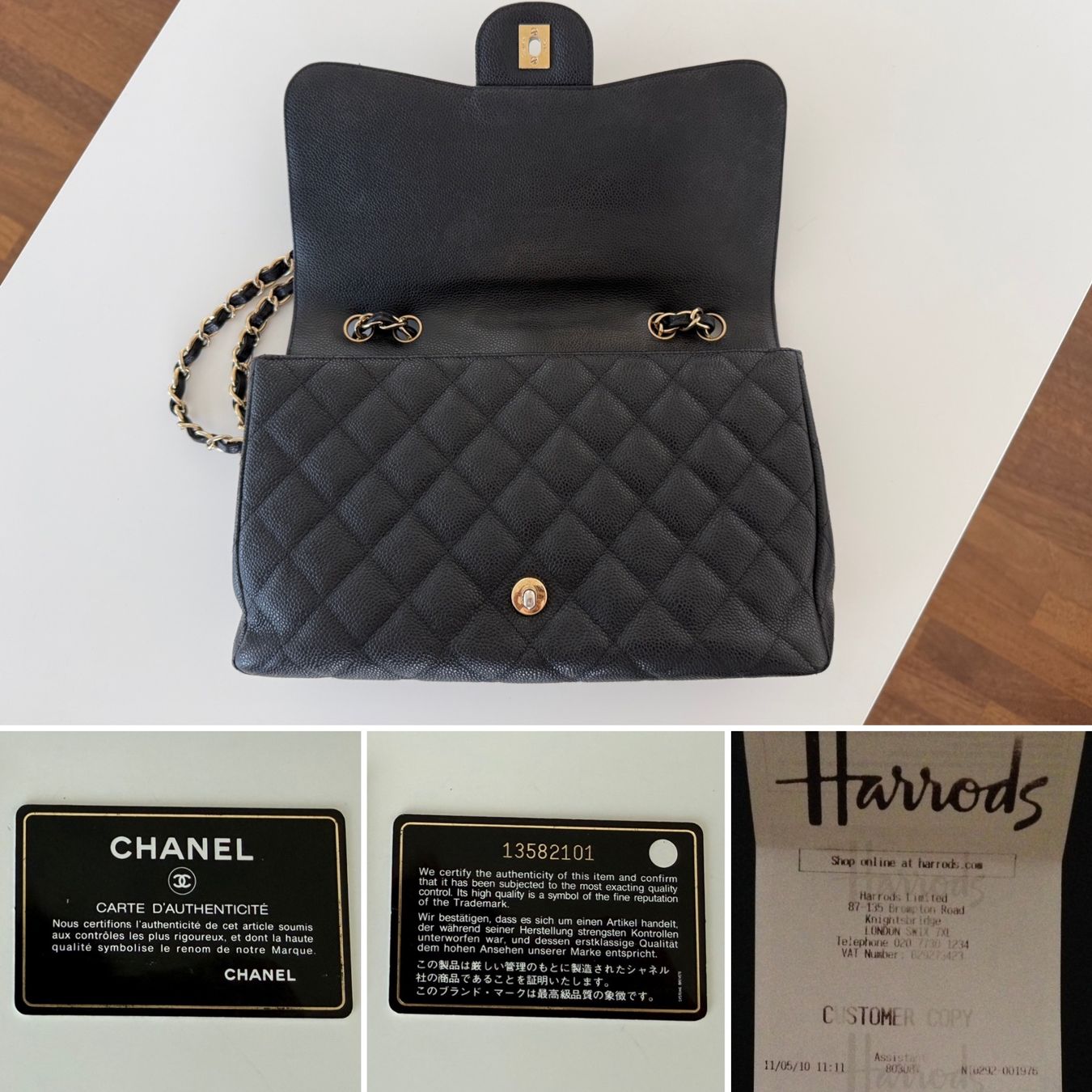 Chanel Taschen für Damen: Chanel Jumbo Single Flap Caviar GHW – Gebraucht aus Zuzwil SG von Seache 5