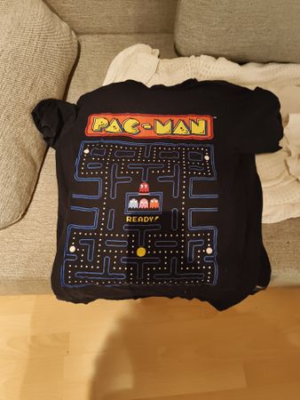 T-Shirt Pull&Bear Pac-Man schwarz Grösse M gebraucht