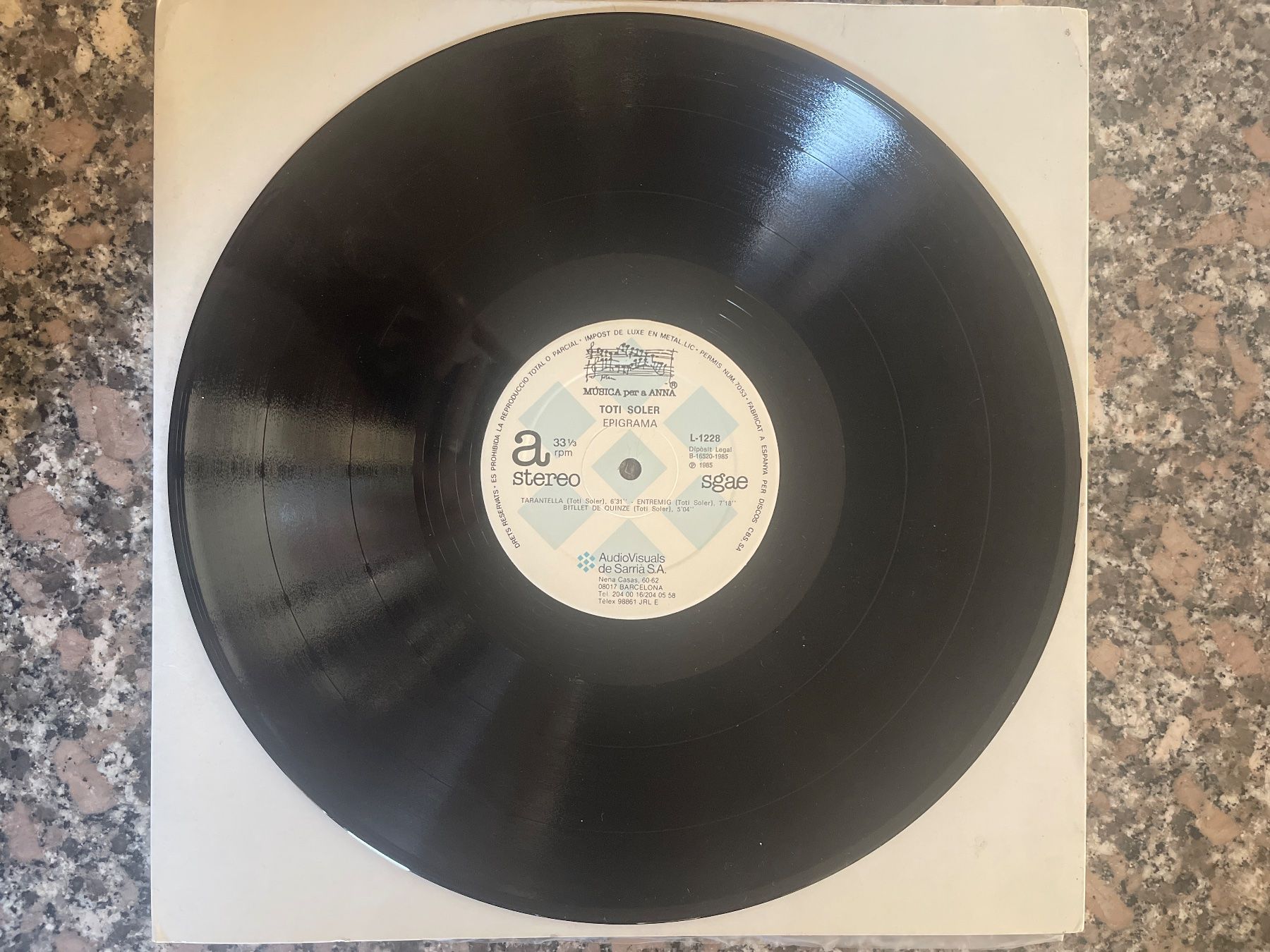 Dischi in vinile: S1604/Toti Soler - Epigrama – Usato da Frutigen venduto da Philippe_jsp 2