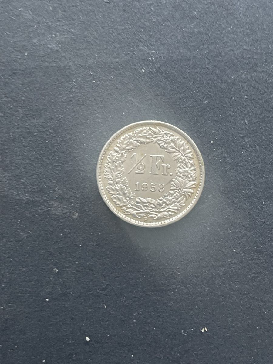 Alle Münzen: -.50 Silber CH Jahr 1958 – Gebraucht aus Meierskappel von Hala03 1