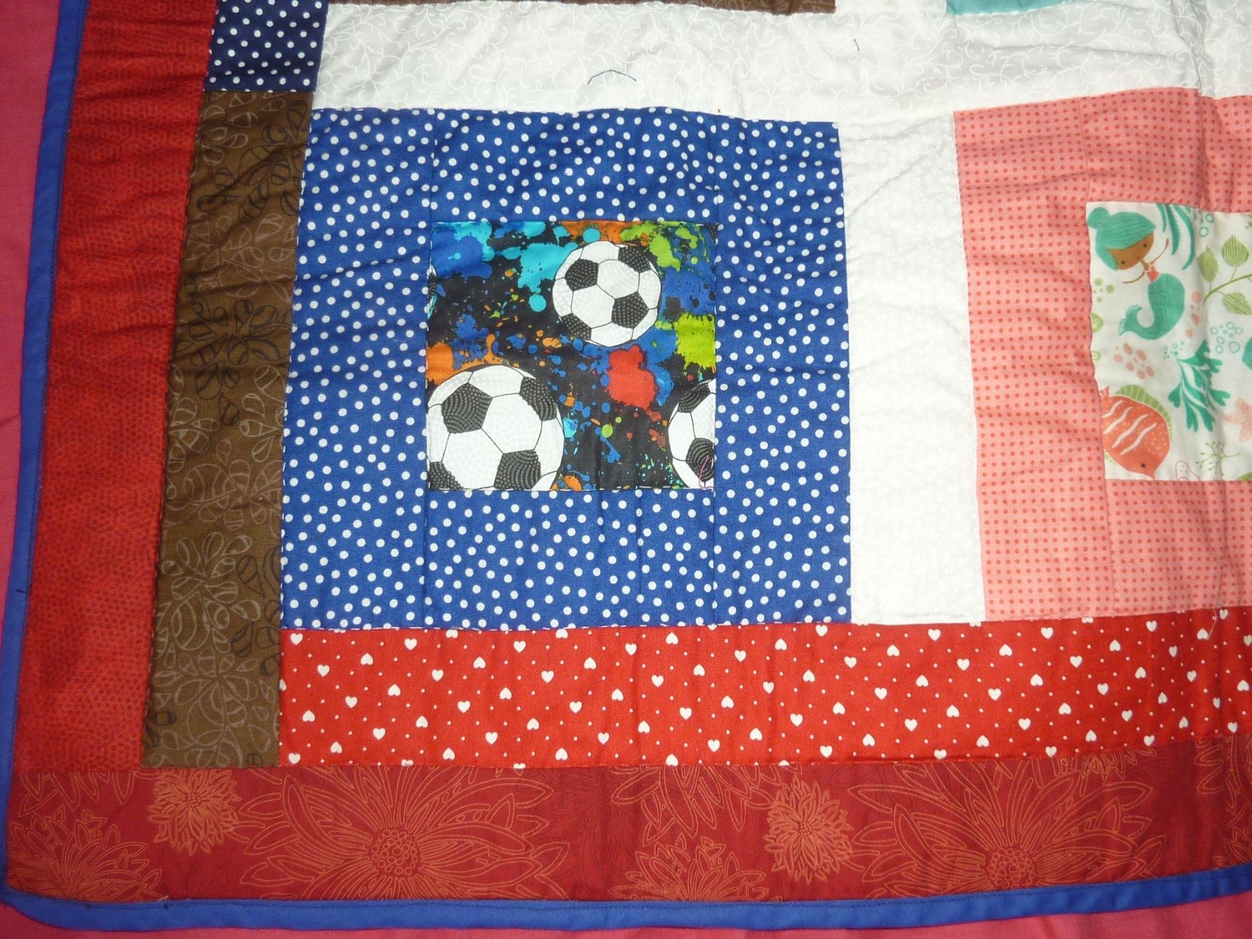 Coperte: couverture patchwork pour enfant 87 x 86 cm artisanal – Usato da geneve venduto da chriztel