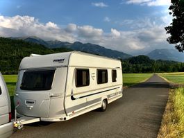 Mitte August Familien Urlaub Wohnwagen zu vermieten mieten