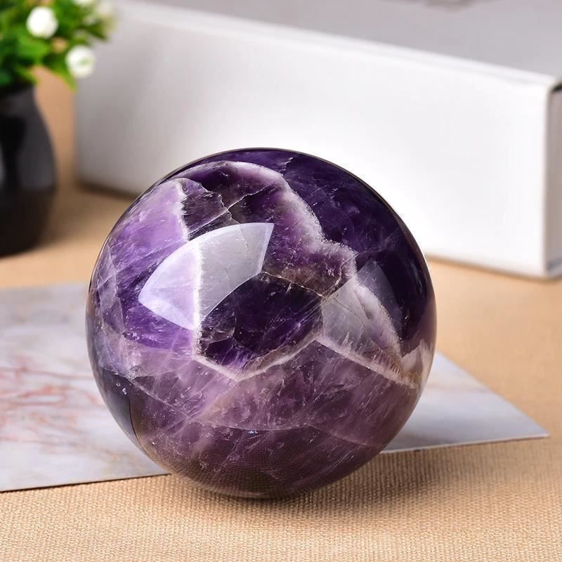 Minerali & Pietre curative: Boule d'Améthyste Naturelle – Nuovo e nell'imballaggio originale da Gurmels venduto da shopathome 1