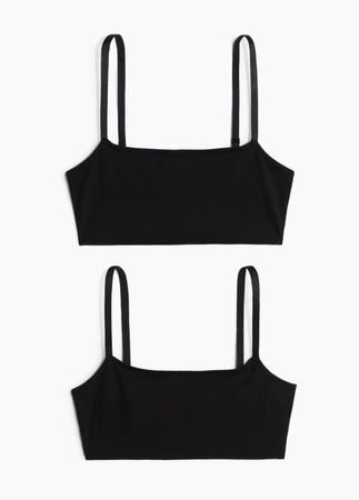 2x H&M Top / unwattierter Soft-BH