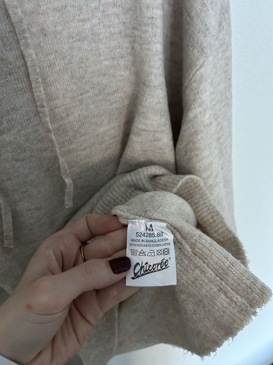 Maglioni & Felpe: Strickpullover mit Kapuze, Beige, Grösse M – Nuovo (secondo la descrizione) da Chur venduto da faja7000 5