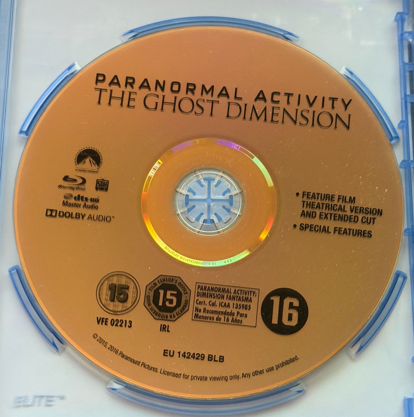 Tutti i DVDs: Paranormal Activity 5 - Ghost Dimension (2015) - Blu-ray – Usato da Semsales venduto da __Florian__ 3