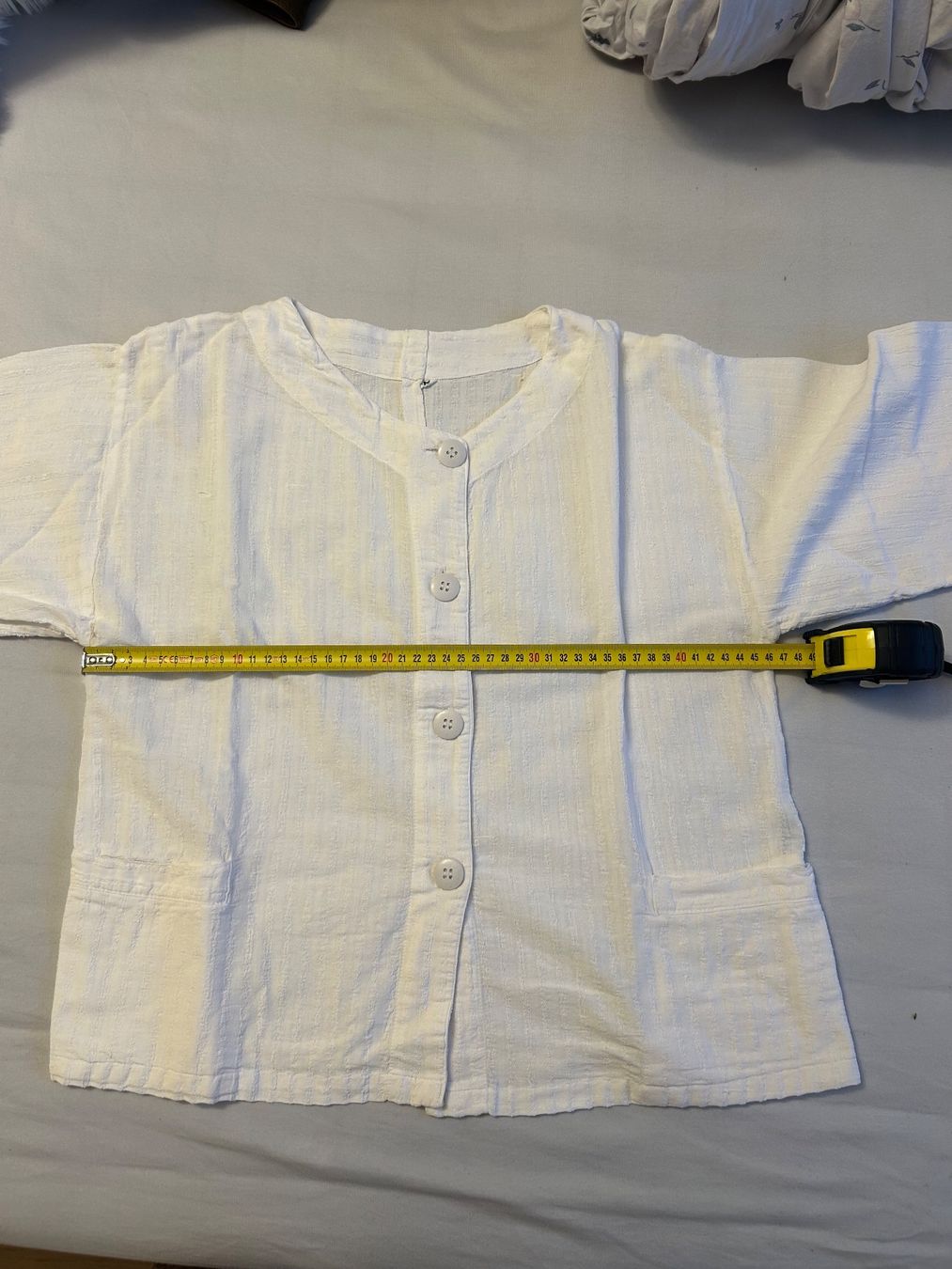 Camicette: Chemisier vintage blanc Baghdadi, coton – Usato da Morges venduto da cat_6cm9 6