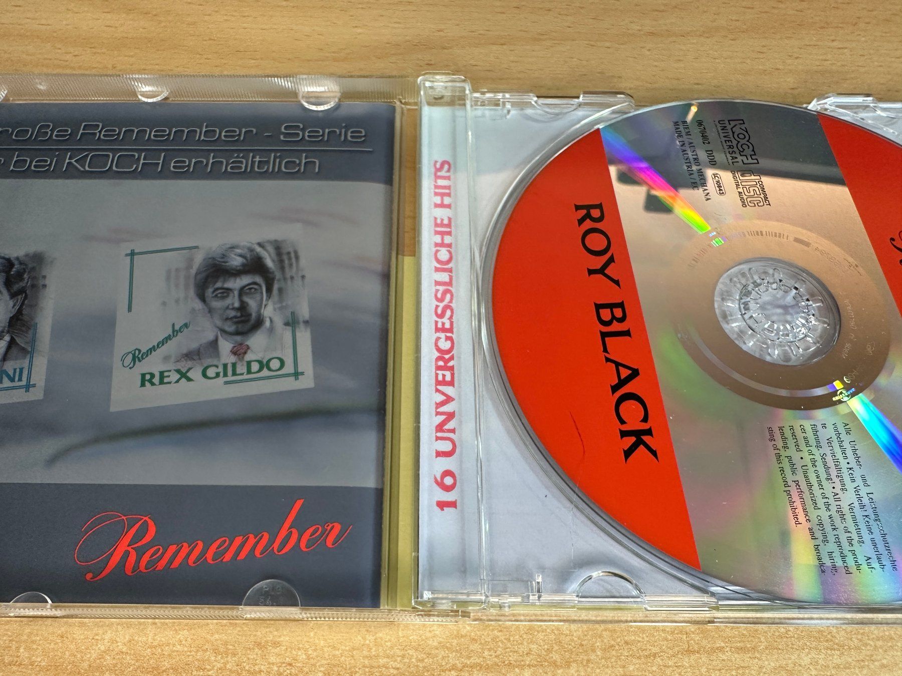 CD: Y3 Roy Black – Remember – Usato da Rikon im Tösstal venduto da Alpenmutz 2
