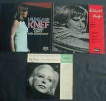 HILDEGARD KNEF Sammlung, 3 LP inkl. rare 10-inch LP von 1961