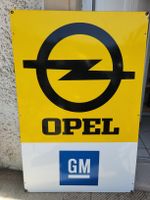 Opel GM Schild Emaille 98x65cm guter Zustand, schöner Glanz