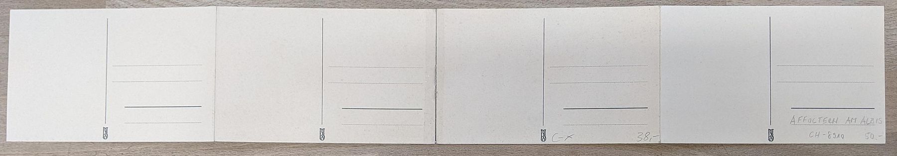 Cartoline postali: Klapp-AK Affoltern a. A., Panoramablick  – Usato da Berlin venduto da bartko-reher 1