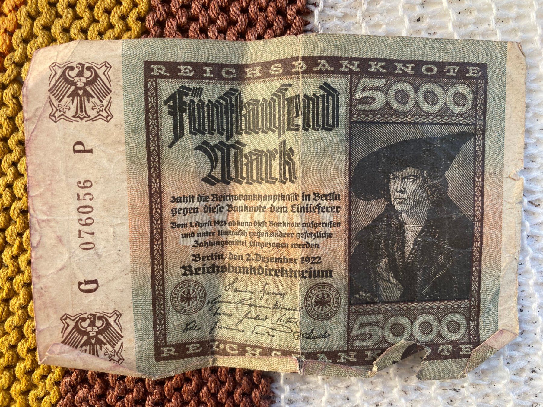 Banconote: 7x antike Noten – Usato da Trimbach venduto da Antik-Samariter 3