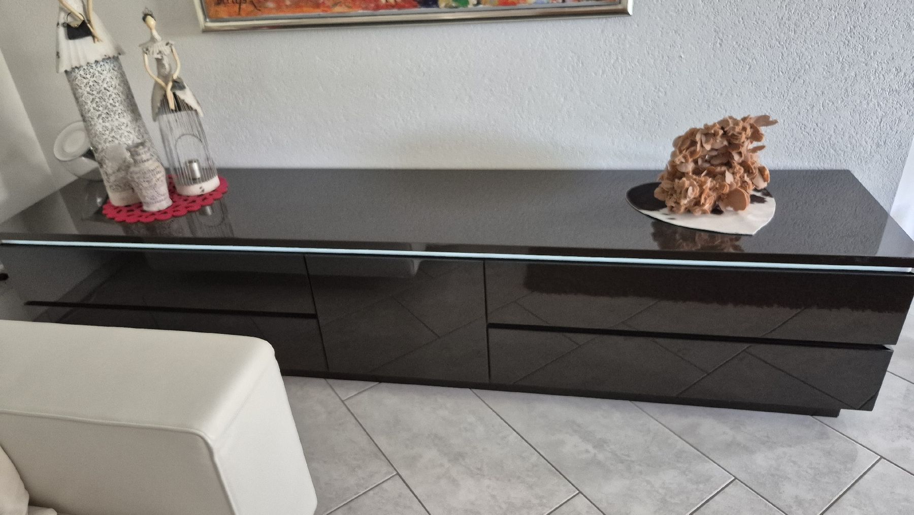 Interlübke Buffets: Elegantes Loaboard Interlübke, Mocca Lack mit Lichtleiste – D'occasion à Hedingen par chr_xf8g 1